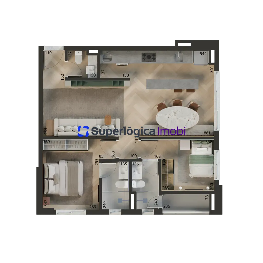 Apartamento, 2 quartos, 80 m² - Foto 47