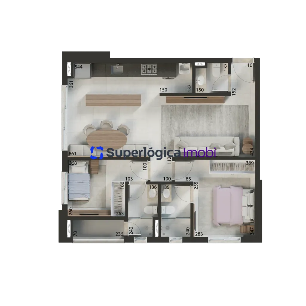 Apartamento, 2 quartos, 80 m² - Foto 48