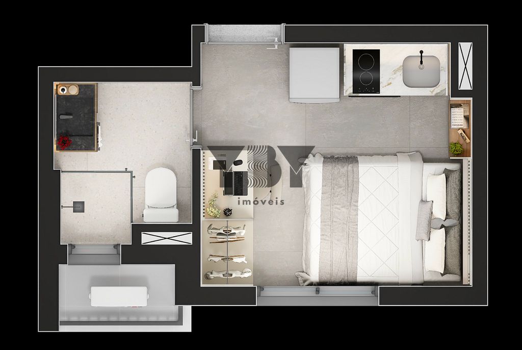 Apartamento, 1 quarto, 27 m² - Foto 25