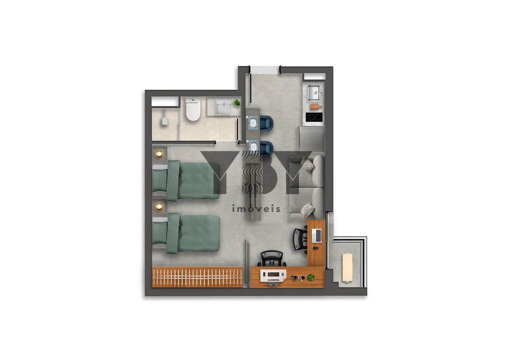 Apartamento, 1 quarto, 27 m² - Foto 16
