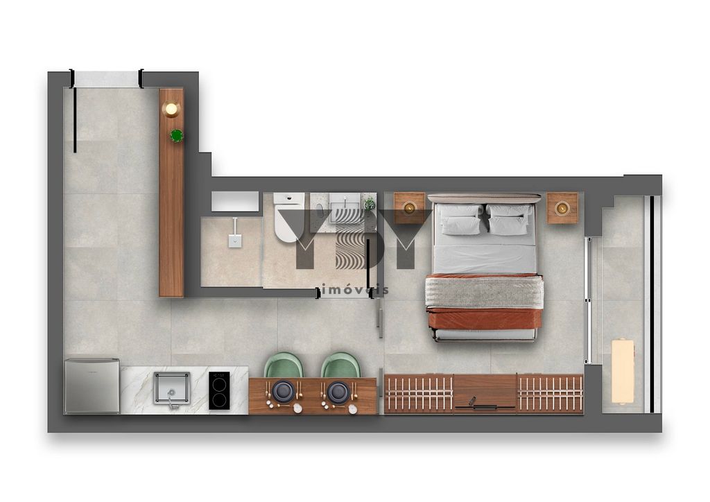 Apartamento, 1 quarto, 32 m² - Foto 15