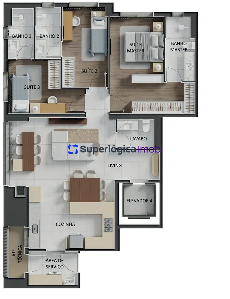 Apartamento, 3 quartos, 115 m² - Foto 43