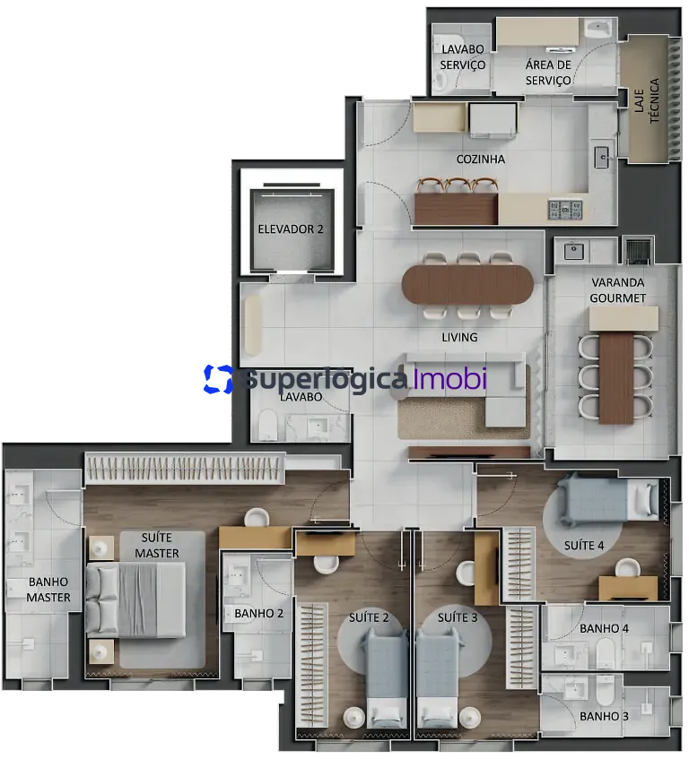 Apartamento, 3 quartos, 115 m² - Foto 44