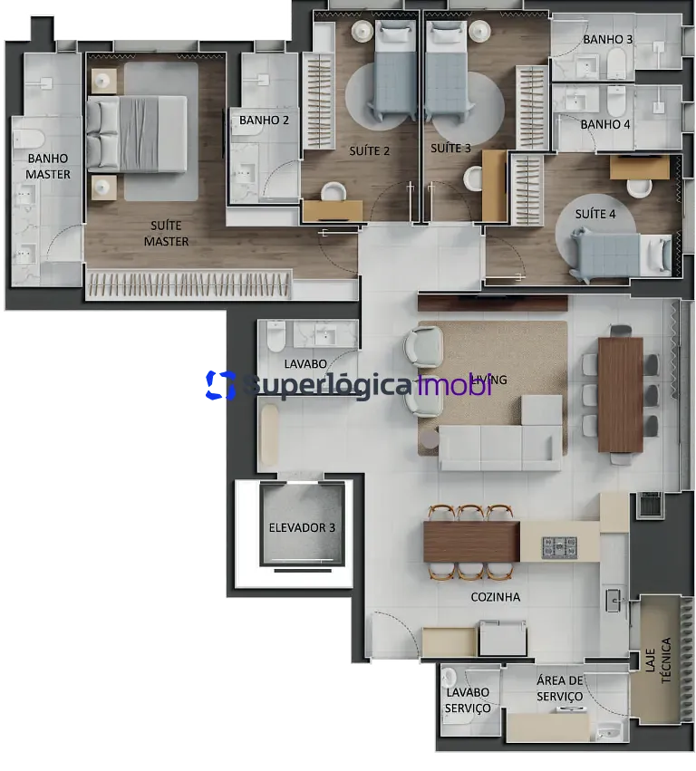 Apartamento, 3 quartos, 115 m² - Foto 47