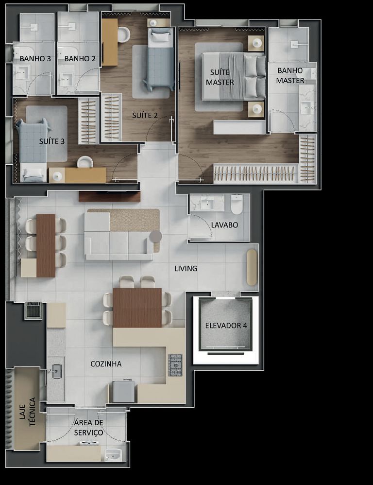 Apartamento, 4 quartos, 147 m² - Foto 43