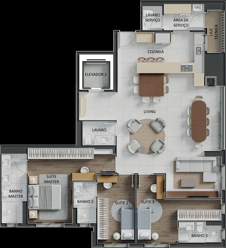 Apartamento, 4 quartos, 147 m² - Foto 45