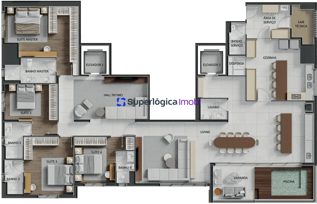 Apartamento, 4 quartos, 147 m² - Foto 50