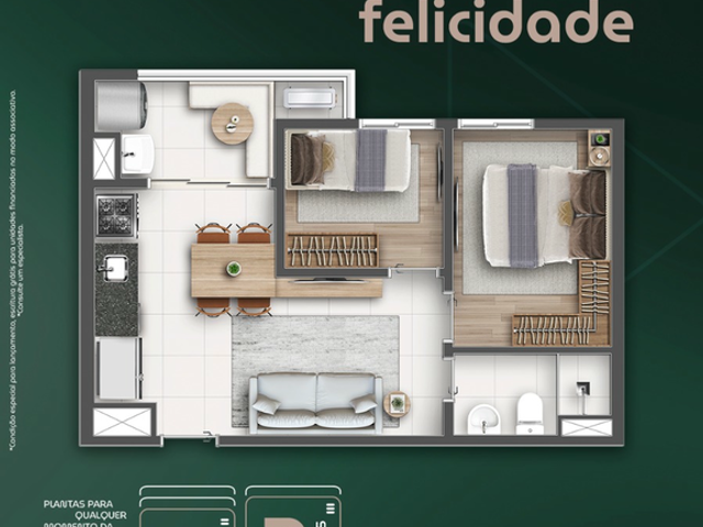Foto do Apartamento - Apartamento à venda 1 Quarto 26.5M² Vila Esperança São Paulo - SP | Inspire Esperança | Vista Livre