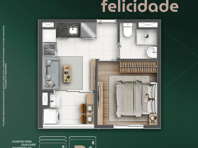 Foto do Apartamento - Apartamento à venda 1 Quarto 26.5M² Vila Esperança São Paulo - SP | Inspire Esperança | Vista Livre