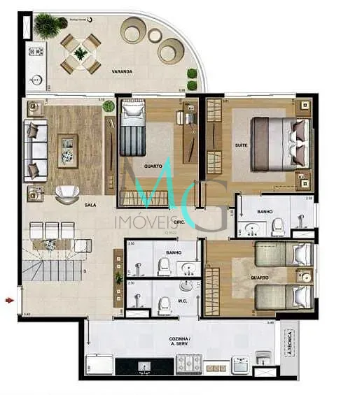 Apartamento, 4 quartos, 124 m² - Foto 37