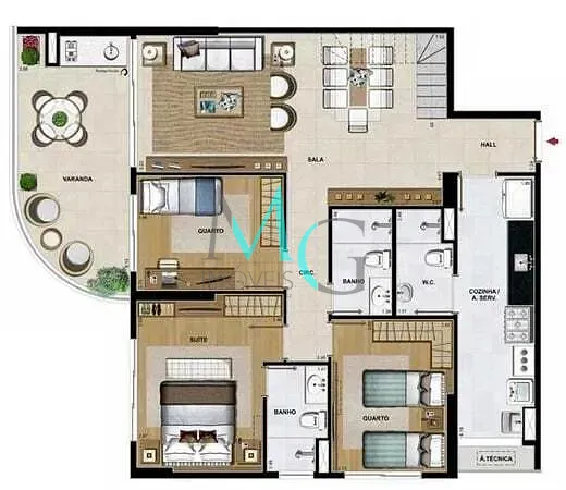 Apartamento, 4 quartos, 124 m² - Foto 41