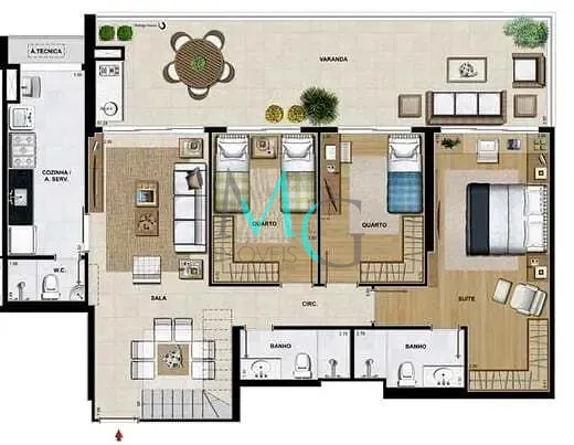 Apartamento, 4 quartos, 124 m² - Foto 47