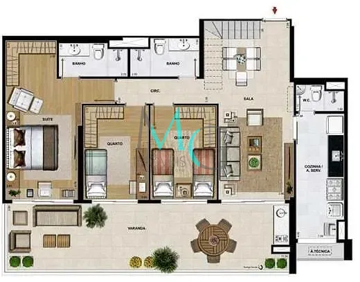 Apartamento, 4 quartos, 124 m² - Foto 49