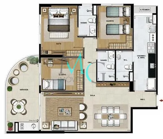 Cobertura, 4 quartos, 265 m² - Foto 26