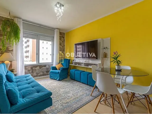 Apartamento 1 quarto e 1 banheiro, à venda, no bairro Menino Deus em Porto Alegre