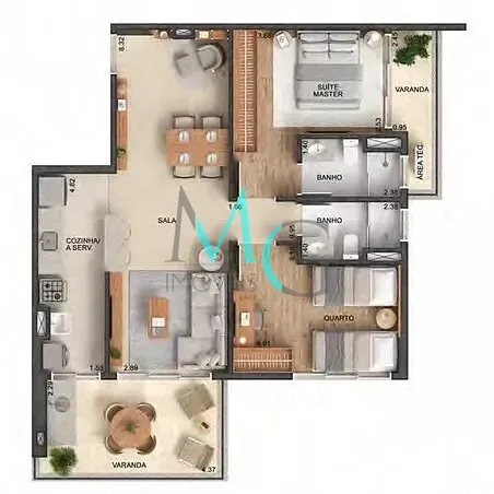 Apartamento, 2 quartos, 86 m² - Foto 10