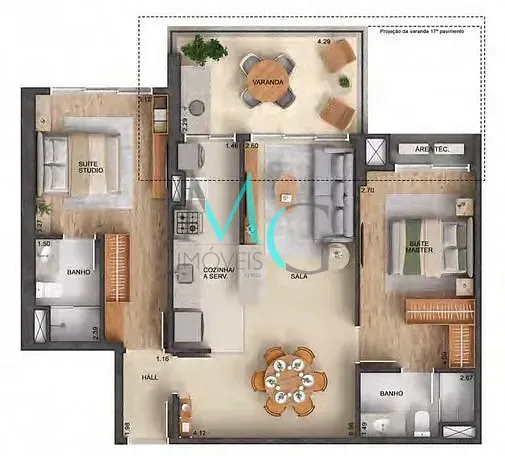 Apartamento, 2 quartos, 86 m² - Foto 11