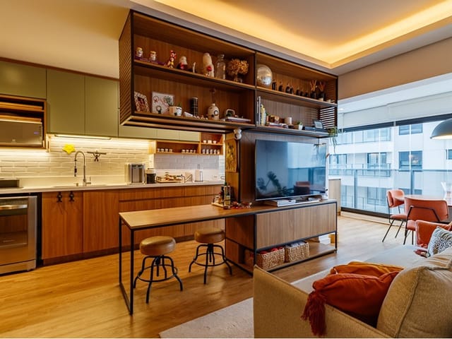 Foto do Apartamento - Apartamento à venda 2 Quartos 1 Suite 1 Vaga 62M² Pinheiros São Paulo - SP | Lares e Andares Imóveis
