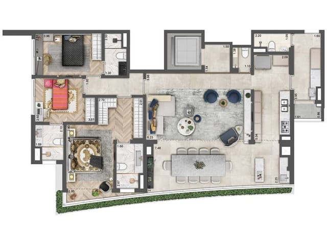 Foto do Apartamento - Apartamento à venda 3 Quartos 3 Suites 3 Vagas 150M² Moema São Paulo - SP | Lares e Andares Imóveis