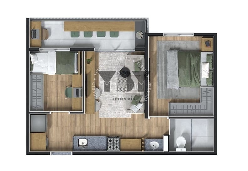 Apartamento, 1 quarto, 38 m² - Foto 37