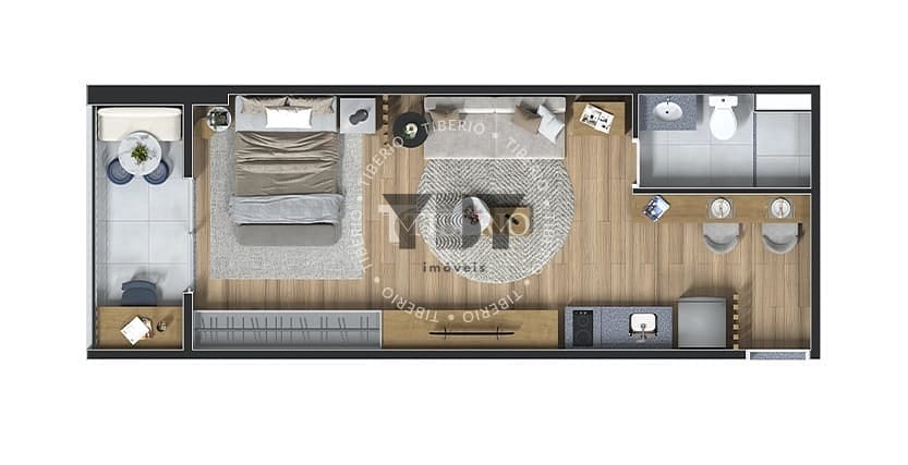 Apartamento, 1 quarto, 26 m² - Foto 35