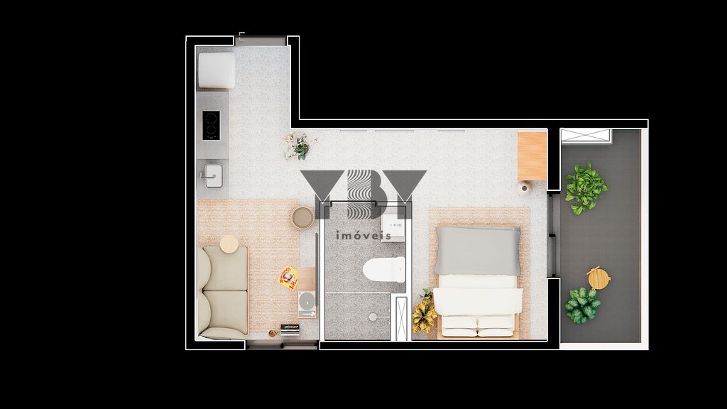 Apartamento, 1 quarto, 17 m² - Foto 19