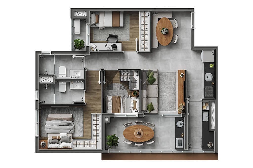 Cobertura, 3 quartos, 153 m² - Foto 23