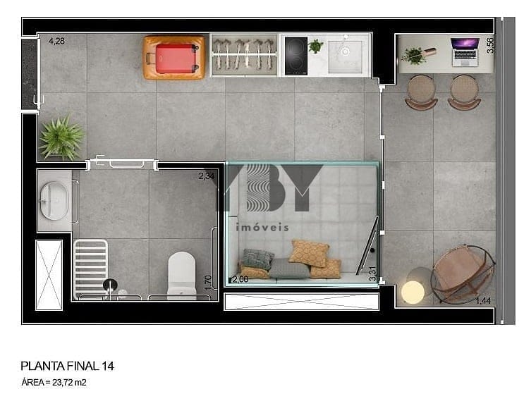 Apartamento, 2 quartos, 46 m² - Foto 11