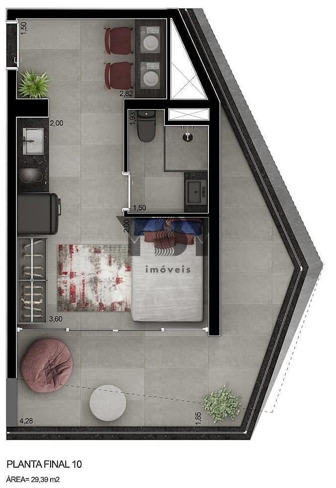 Apartamento, 2 quartos, 46 m² - Foto 14