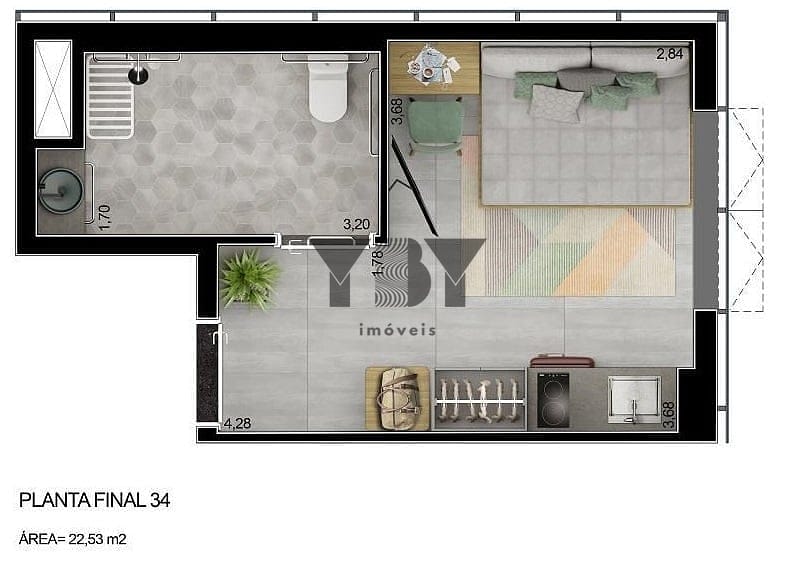 Apartamento, 2 quartos, 46 m² - Foto 18