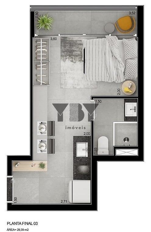 Apartamento, 2 quartos, 46 m² - Foto 19