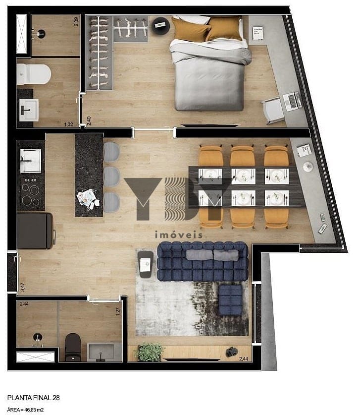 Apartamento, 2 quartos, 46 m² - Foto 25