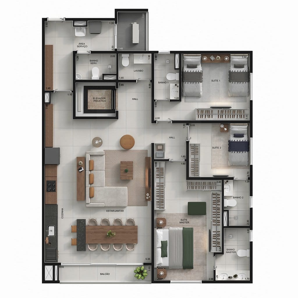 Apartamento, 3 quartos, 131 m² - Foto 32