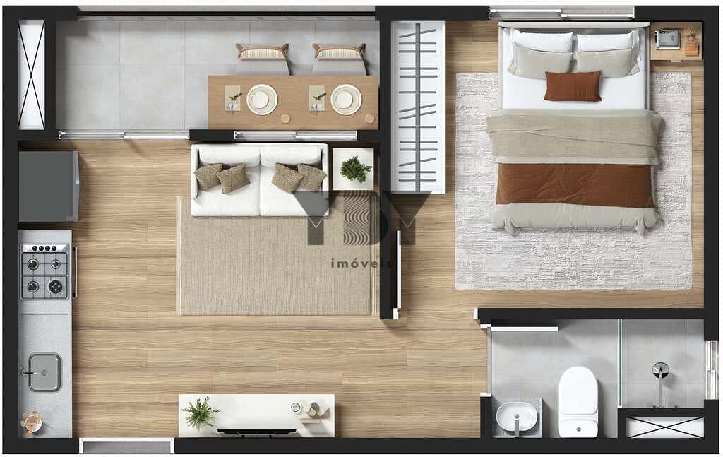 Apartamento, 1 quarto, 39 m² - Foto 45