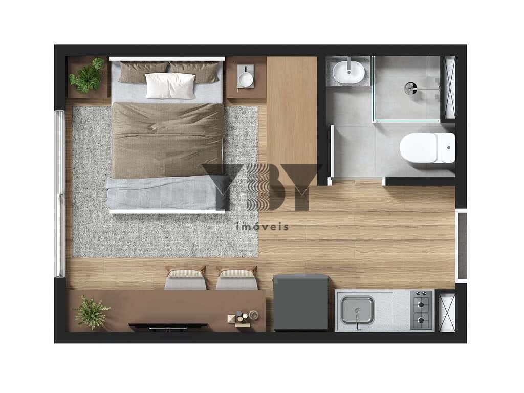 Apartamento, 1 quarto, 16 m² - Foto 44