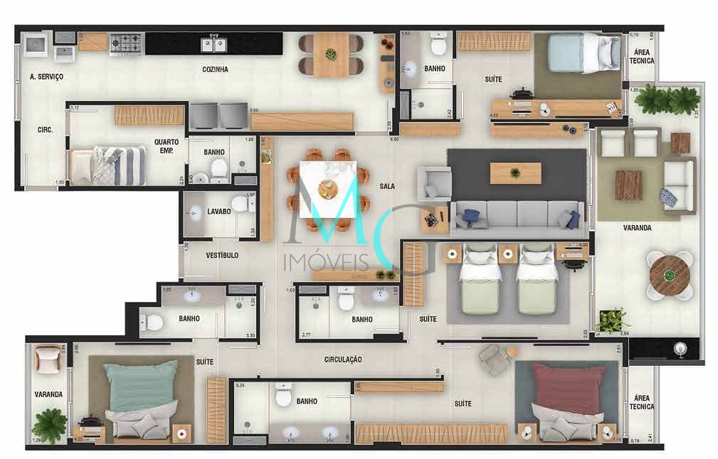 Cobertura à venda com 4 quartos, 271m² - Foto 16