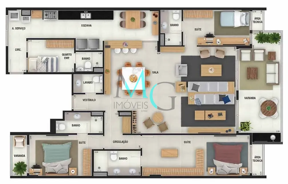 Cobertura, 4 quartos, 271 m² - Foto 23