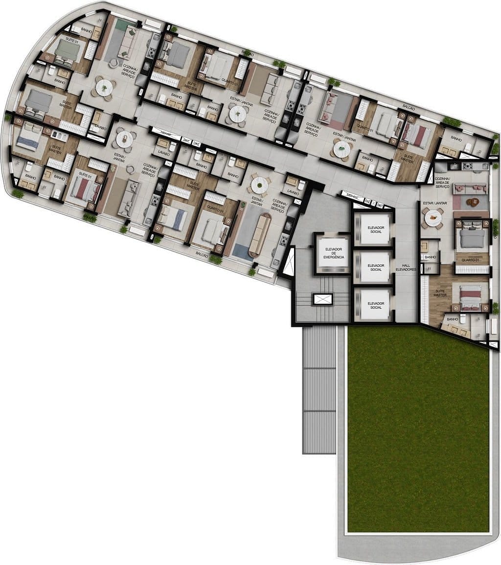 Apartamento, 3 quartos, 100 m² - Foto 54