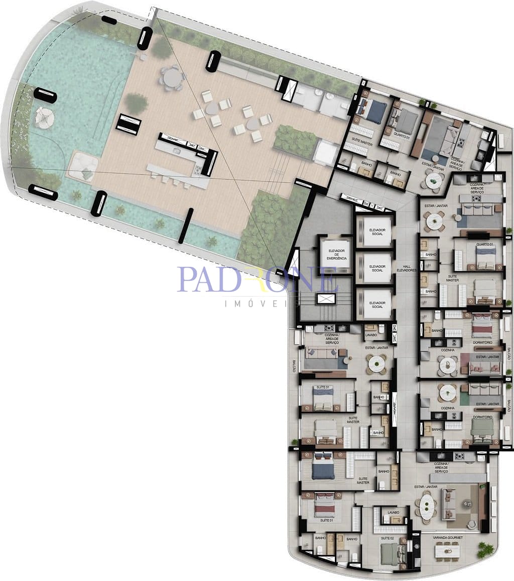 Apartamento à venda com 3 quartos, 100m² - Foto 48