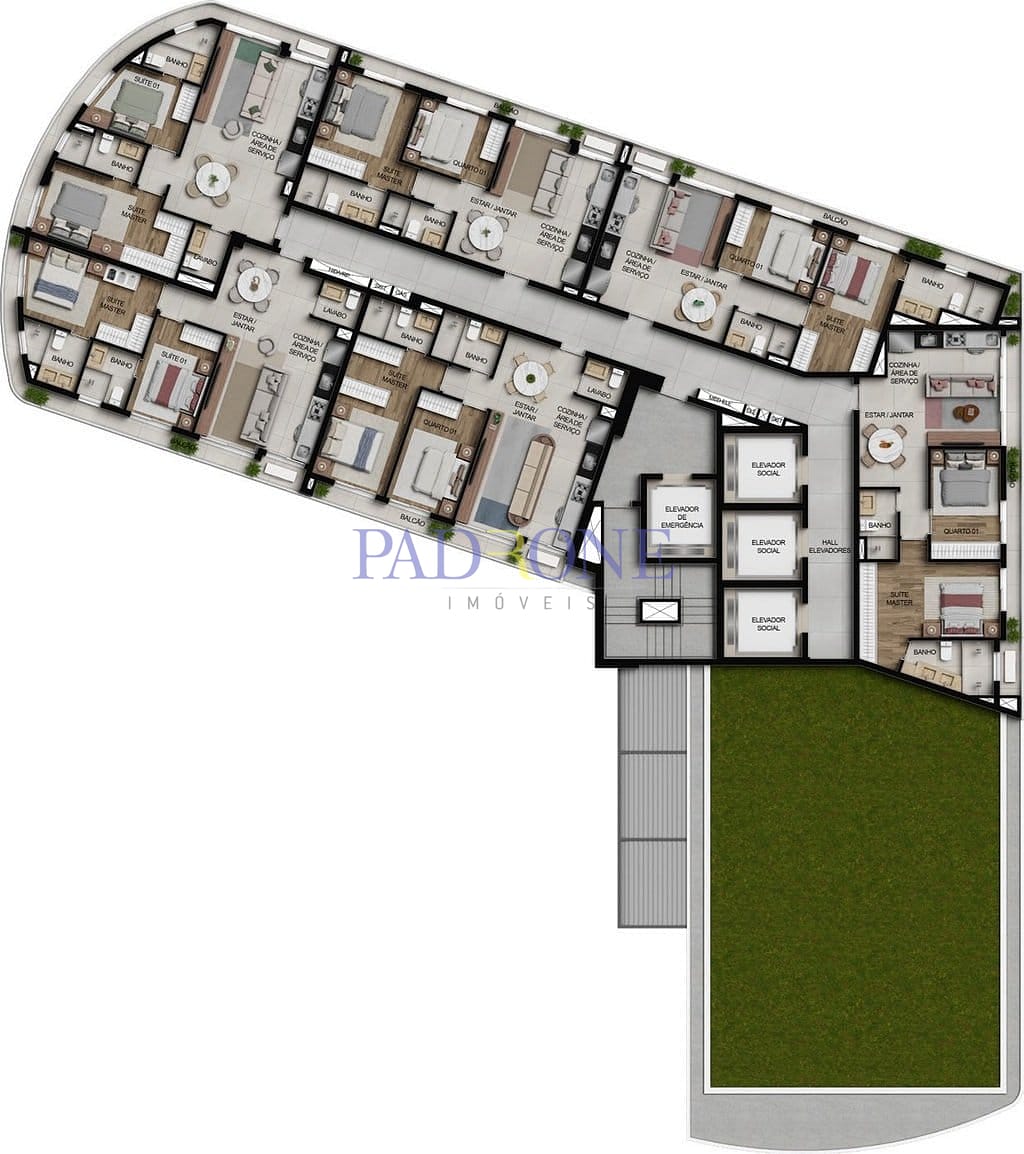 Apartamento à venda com 3 quartos, 100m² - Foto 54