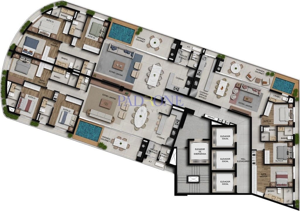 Apartamento à venda com 3 quartos, 100m² - Foto 55