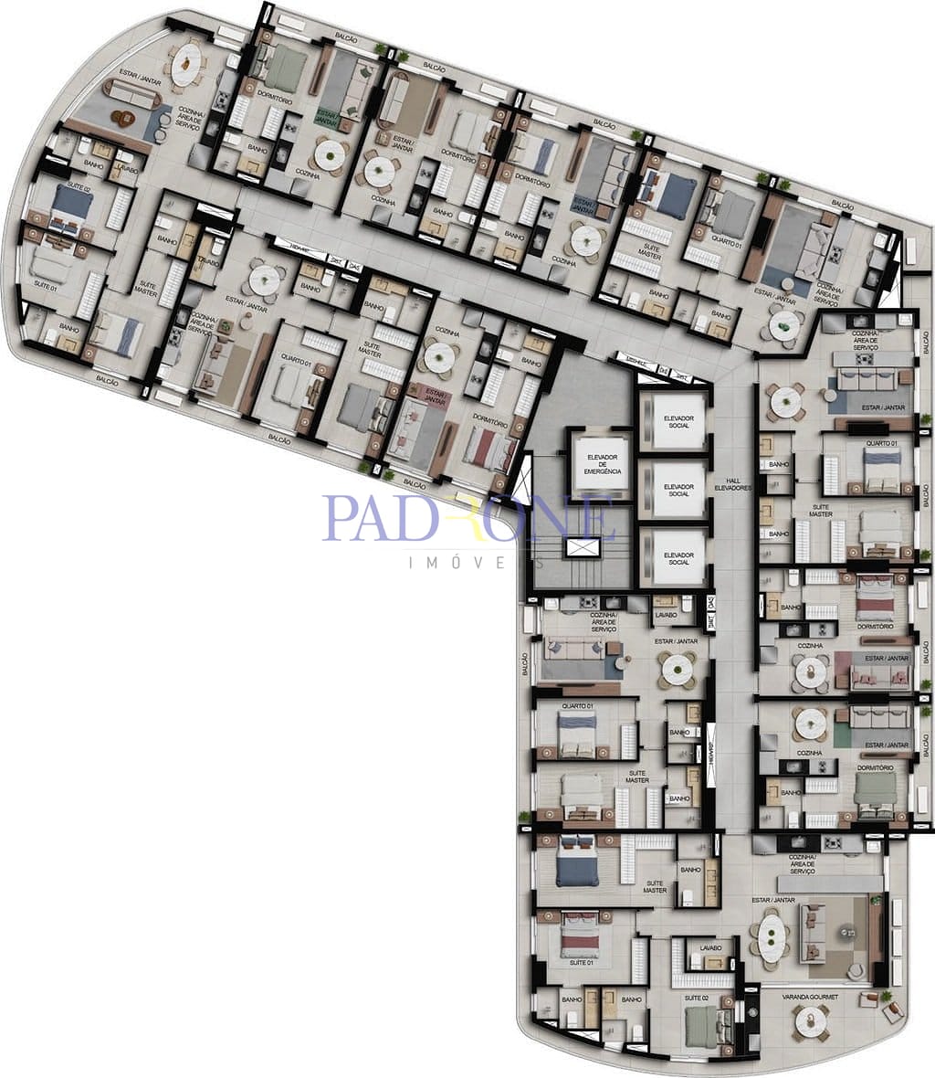 Apartamento à venda com 3 quartos, 100m² - Foto 64