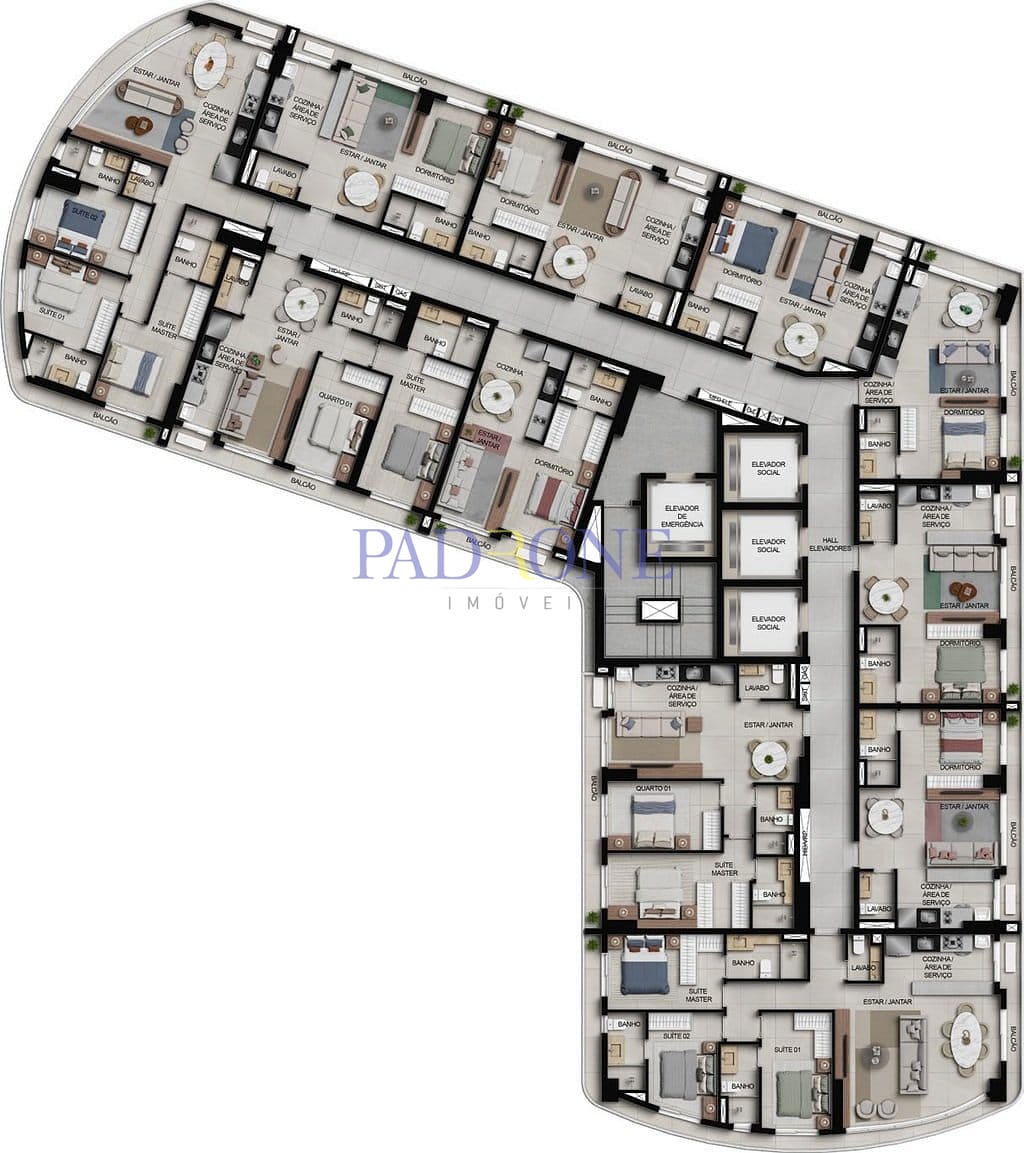 Apartamento à venda com 3 quartos, 100m² - Foto 65