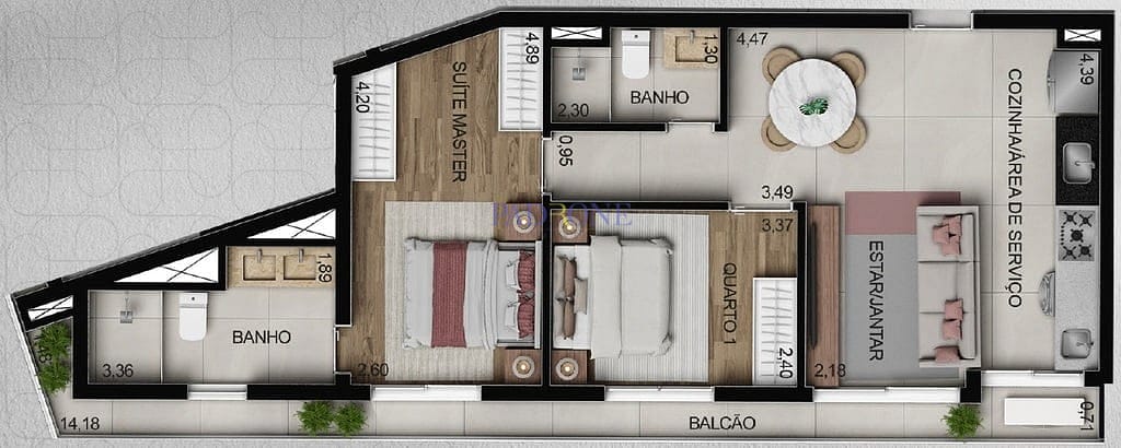 Apartamento à venda com 3 quartos, 100m² - Foto 71