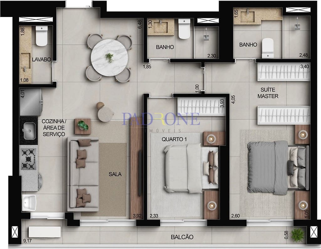 Apartamento à venda com 3 quartos, 100m² - Foto 73