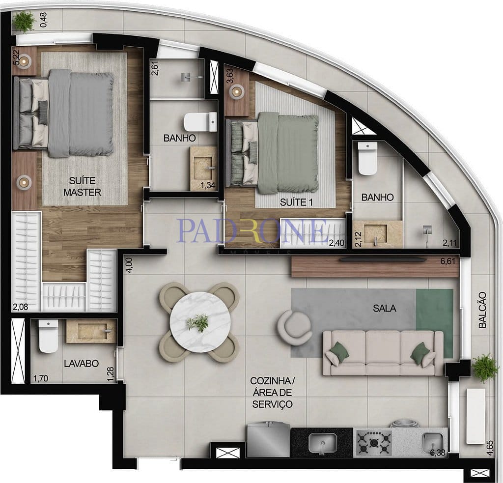Apartamento à venda com 3 quartos, 100m² - Foto 74
