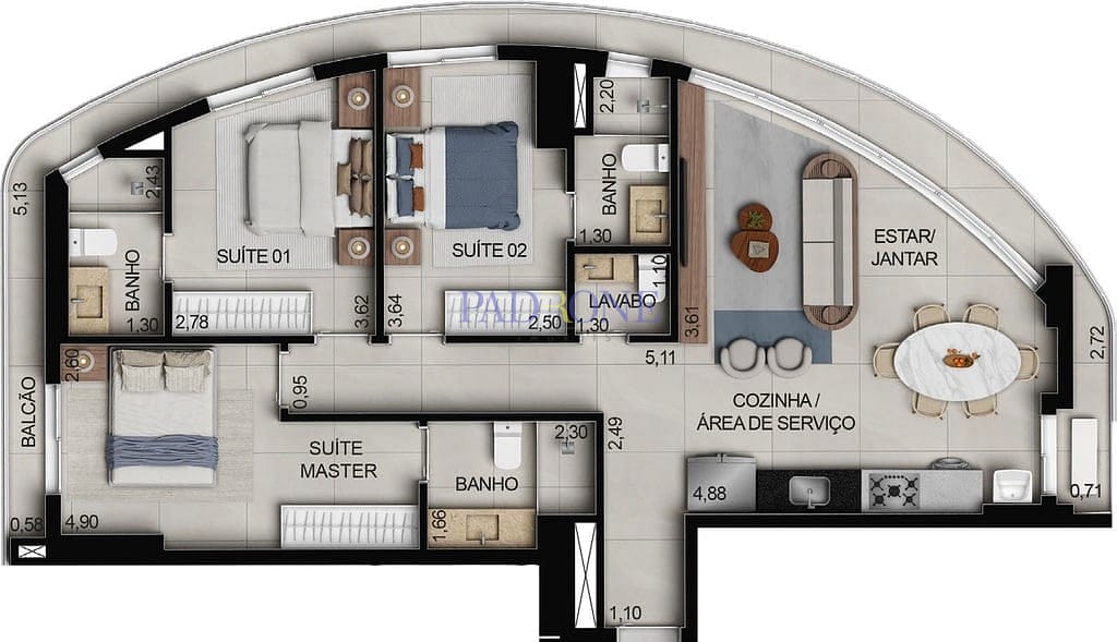 Apartamento à venda com 3 quartos, 100m² - Foto 77