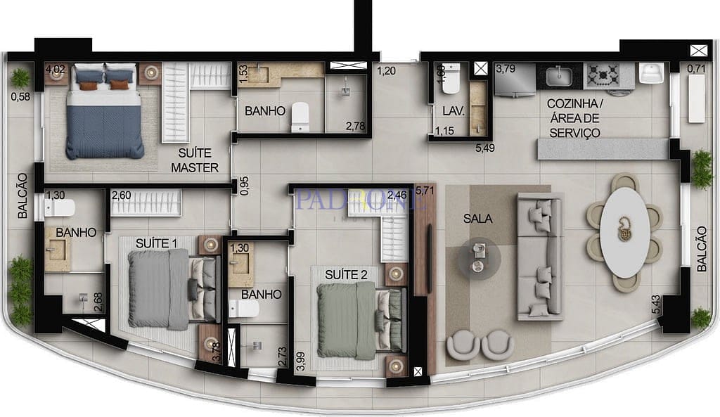 Apartamento à venda com 3 quartos, 100m² - Foto 78