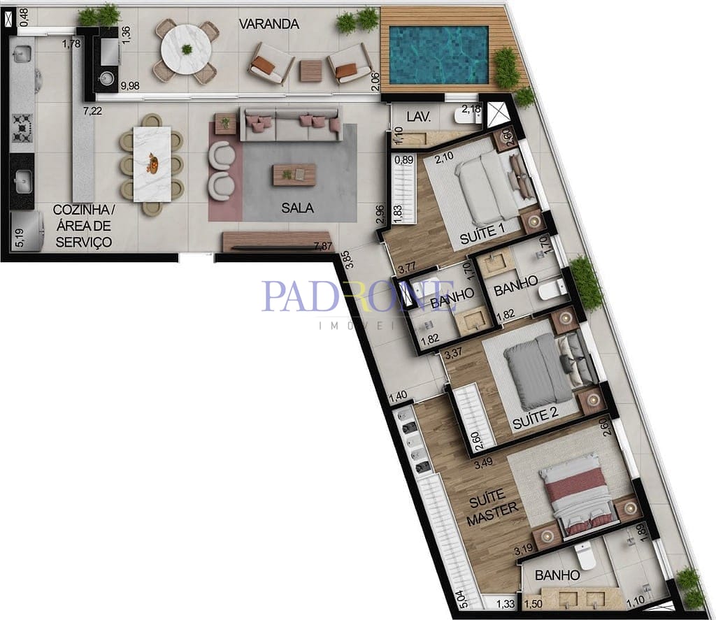 Apartamento à venda com 3 quartos, 100m² - Foto 80