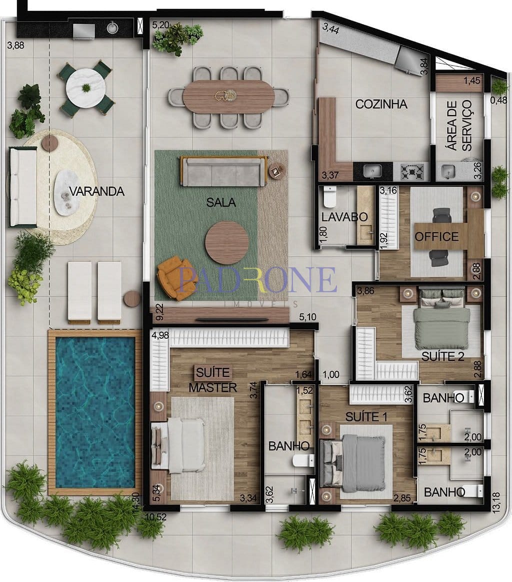 Apartamento à venda com 3 quartos, 100m² - Foto 84